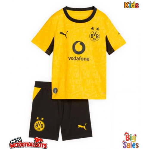 Borussia Dortmund Joey Veerman #25 Replica Home Stadium Kit for Kids 2026-27 Short Sleeve (+ pants)